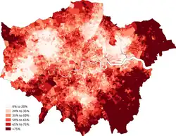 London (45.5% White British)