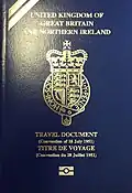 United Kingdom Refugee Travel Document