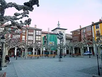View of Briviesca's main square