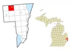 Location within St. Clair County