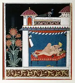 Artist Unknown, Love Scene Central India, 1660–1680, Brooklyn Museum[30]