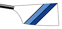 Image showing the rowing club's blade colours
