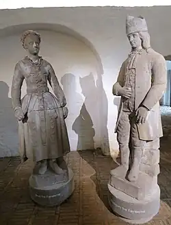 Bride and groom from Eiland on Færøerne