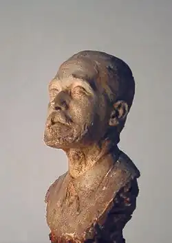 Portrait of Libero Andreotti (1932) by Bruno Innocenti, plaster