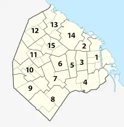 Location of Comuna 7