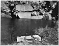 Middle Granite Quarry (Weller's Quarry), showing concentric shells of granite after flooding of the quarry (c. 1910)
