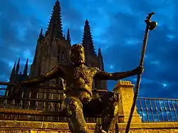 Monument to pilgrims in Burgos