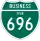 Business Spur Interstate 696 marker
