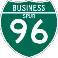 Business Spur 96 route marker