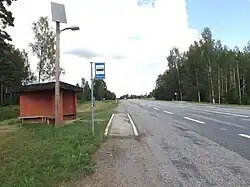 Bus stop in Riitsilla on the Võru-Mõniste-Valga road