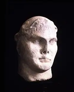 Marble bust of the Roman emperor Constantine the Great