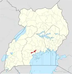 District location in Uganda