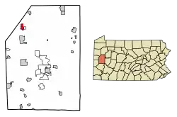 Location in Butler County, Pennsylvania