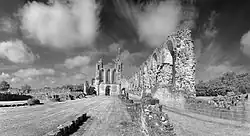 Byland Abbey in August 2013