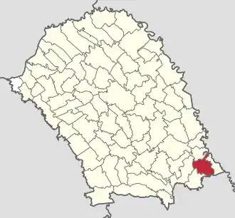 Location in Botoșani County