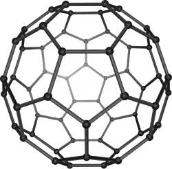 Buckminsterfullerene C60: Richard Smalley and colleagues synthesised the fullerene molecule in 1985.