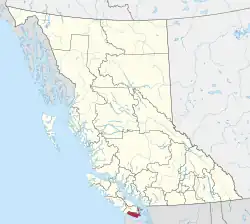Location in British Columbia