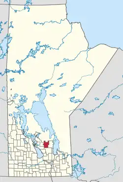 Location of Fisher in Manitoba