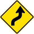 PG-4a Double gentle curve to the right