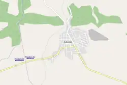 OSM map showing Cabezas