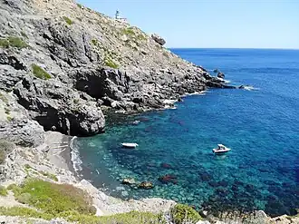 Cala Nera in Marettimo (Black cove)