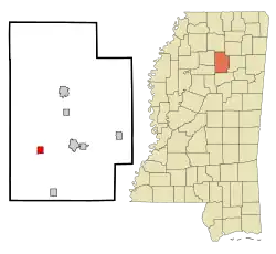 Location of Big Creek, Mississippi