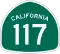 State Route 117 marker