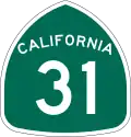 State Route 31 marker
