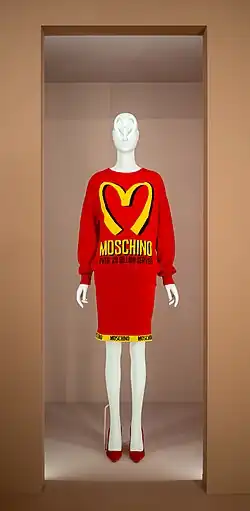 McDonald's-inspired dress from Moschino Fall 2014