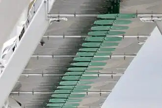 Cloverleaf-shaped antennas at the focal line