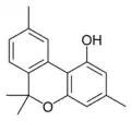 Chemical structure of cannabiorcol.