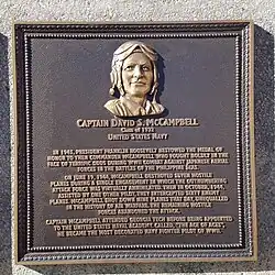 Plaque at Georgia Tech honoring McCampbell