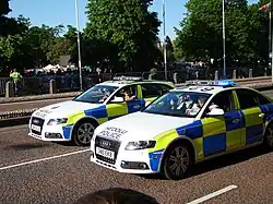 South Wales Police vehicles pictured in 2012