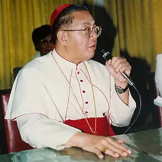 Jaime Cardinal Sin, 30th Archbishop of Manila instrumental in the 1986 People Power Revolution