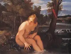 Diana bathing, 1684, priv. col.