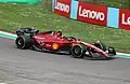 Sainz driving the Ferrari F1-75 at the 2022 Emilia Romagna Grand Prix