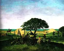 Peasant Encampment. 180 x 143&nbsp;cm., collection of the government of Zulia