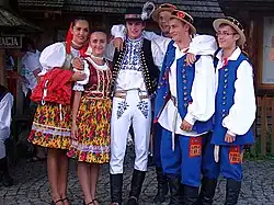 Image 35Slovaks wearing folk costumes from Eastern Slovakia (from Culture of Slovakia)