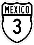 Federal Highway 3 shield
