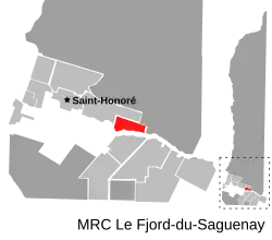 Location of Sainte-Rose-du-Nord