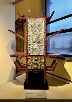 Casablanca Bookcase, by Ettore Sottsass, 1981, plastic laminate, Antique Furniture & Wooden Sculpture Museum, Milan, Italy