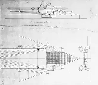 The plans for the torpedo mechanism on the modified Casco-Class monitors.