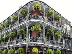 Cast iron galleries of two LaBranche buildings