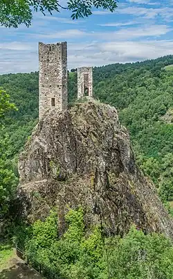 The towers of Peyrusse-le-Roc