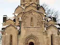 Saviour Cathedral of the Andronikov Monastery, combination of zakomaras and kokoshniks typical for Moscow style