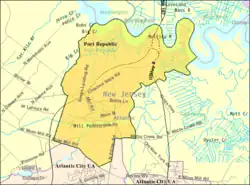Census Bureau map of Port Republic, New Jersey