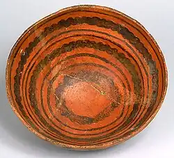 Anasazi bowl (trade ware) dating from 900-1100&nbsp;AD, excavated at Chaco Culture National Historical Park