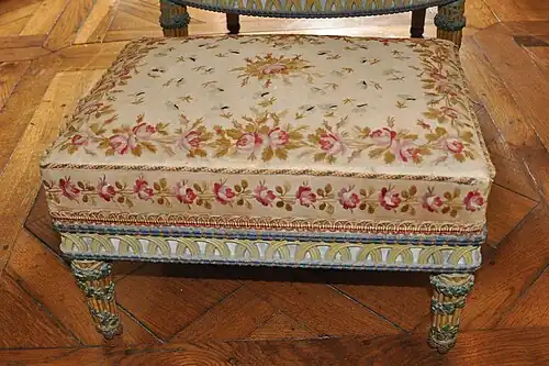 Tabouret from the Petit Trianon by Georges Jacob (1787)