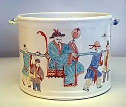 Chantilly soft-paste porcelain seau, or wine bucket, 1725–1751
