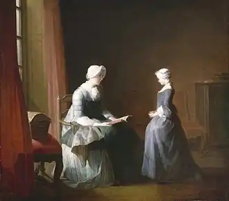 The Good Education (ca. 1753), oil on canvas, 43 x 47.3&nbsp;cm., Museum of Fine Arts, Houston